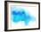 Blue Spot, Watercolor Abstract Hand Painted Background-katritch-Framed Art Print