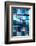 Blue Square Background-meunierd-Framed Photographic Print