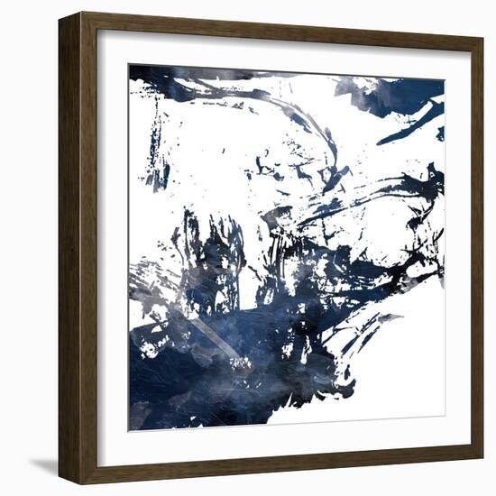 Blue Square Jay Mix-OnRei-Framed Art Print