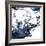 Blue Square Jay Mix-OnRei-Framed Art Print