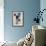 Blue Squared Detail 5-Dennis Dascher-Framed Art Print displayed on a wall