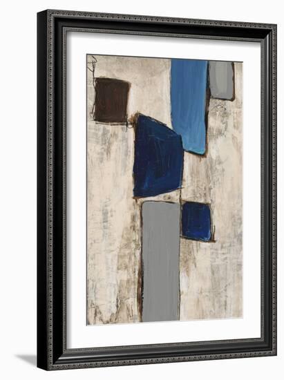 Blue Squared Detail 5-Dennis Dascher-Framed Art Print