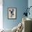 Blue Squared Detail 5-Dennis Dascher-Framed Art Print displayed on a wall