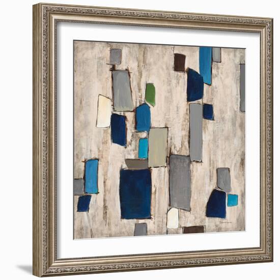 Blue Squared-Dennis Dascher-Framed Art Print