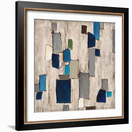 Blue Squared-Dennis Dascher-Framed Art Print