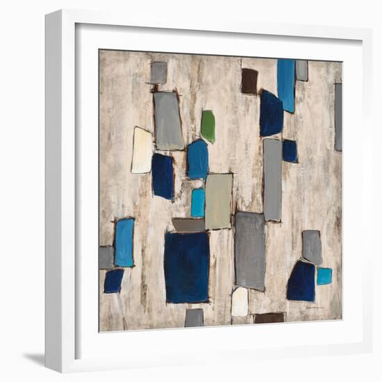 Blue Squared-Dennis Dascher-Framed Art Print