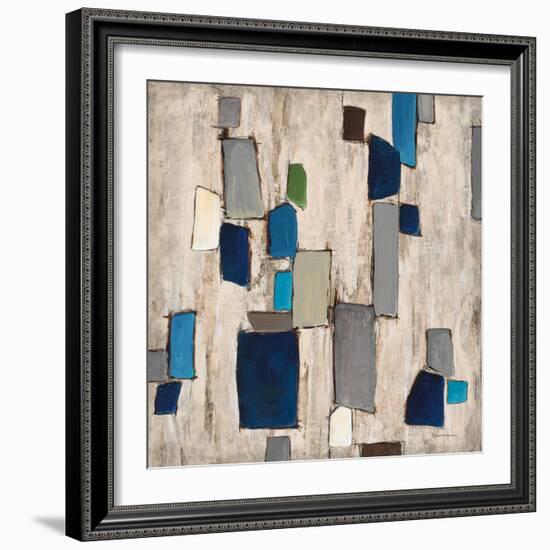 Blue Squared-Dennis Dascher-Framed Art Print