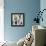Blue Squared-Dennis Dascher-Framed Stretched Canvas displayed on a wall