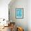 Blue Squares-Erin Lin-Framed Giclee Print displayed on a wall