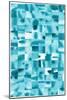 Blue Squares-Erin Lin-Mounted Giclee Print