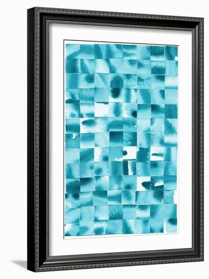 Blue Squares-Erin Lin-Framed Giclee Print