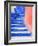 Blue Stairs Leading to Restaurant, Guanajuato, Mexico-Julie Eggers-Framed Photographic Print