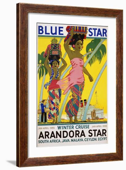 Blue Star Arandora Star Poster-Kenneth Shoesmith-Framed Giclee Print