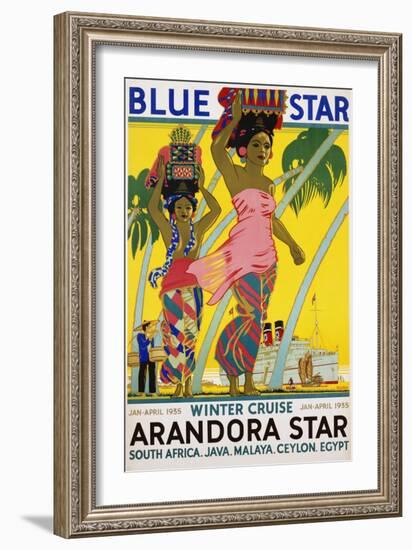 Blue Star Arandora Star Poster-Kenneth Shoesmith-Framed Giclee Print