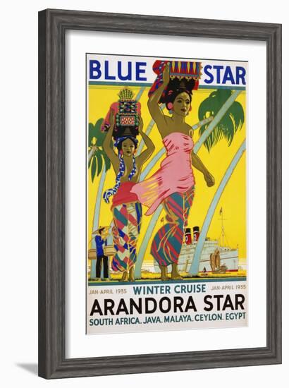 Blue Star Arandora Star Poster-Kenneth Shoesmith-Framed Giclee Print