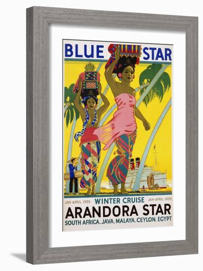 Blue Star Arandora Star Poster-Kenneth Shoesmith-Framed Giclee Print