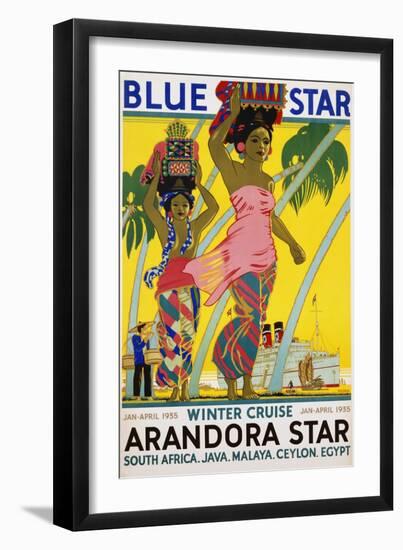 Blue Star Arandora Star Poster-Kenneth Shoesmith-Framed Giclee Print