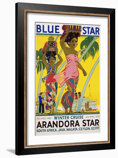 Blue Star Arandora Star Poster-Kenneth Shoesmith-Framed Giclee Print