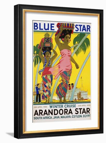 Blue Star Arandora Star Poster-Kenneth Shoesmith-Framed Giclee Print