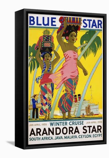 Blue Star Arandora Star Poster-Kenneth Shoesmith-Framed Premier Image Canvas