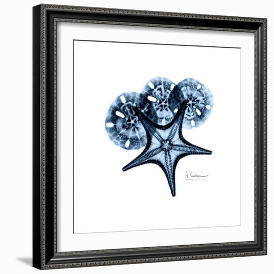 Blue Starfish 1-Albert Koetsier-Framed Premium Giclee Print