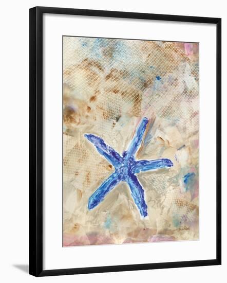 Blue Starfish-LuAnn Roberto-Framed Art Print