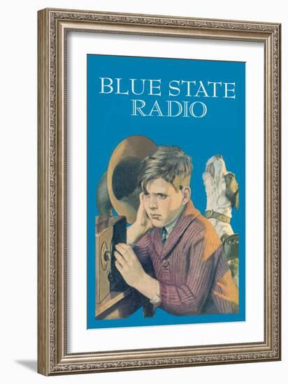 Blue State Radio-Wilbur Pierce-Framed Art Print