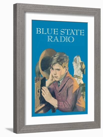 Blue State Radio-Wilbur Pierce-Framed Art Print