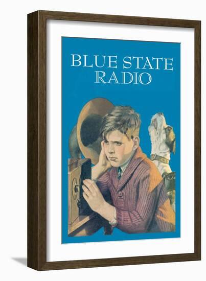 Blue State Radio-Wilbur Pierce-Framed Art Print