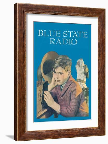 Blue State Radio-Wilbur Pierce-Framed Art Print