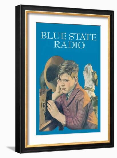 Blue State Radio-Wilbur Pierce-Framed Art Print