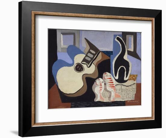 Blue Still Life with Bottle-Louis Marcoussis-Framed Giclee Print