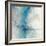 Blue Stone Abstract I-Tim OToole-Framed Art Print