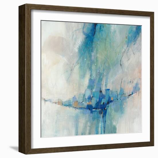 Blue Stone Abstract II-Tim OToole-Framed Art Print