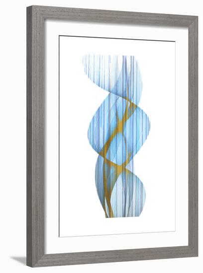 Blue Stripe-Kimberly Allen-Framed Premium Giclee Print