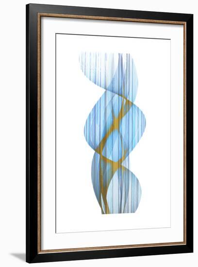 Blue Stripe-Kimberly Allen-Framed Premium Giclee Print