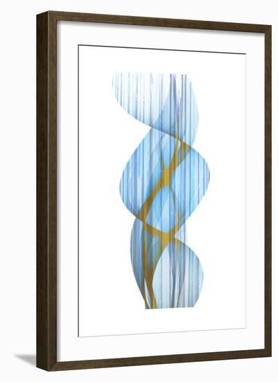 Blue Stripe-Kimberly Allen-Framed Premium Giclee Print