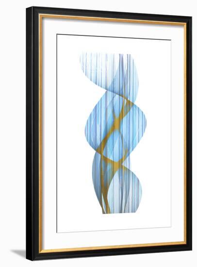 Blue Stripe-Kimberly Allen-Framed Premium Giclee Print