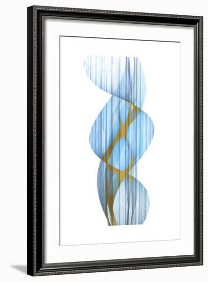 Blue Stripe-Kimberly Allen-Framed Art Print