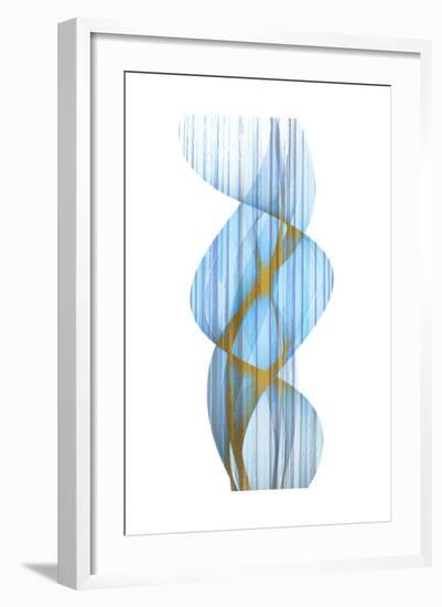 Blue Stripe-Kimberly Allen-Framed Art Print