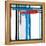 Blue Strokes-NaxArt-Framed Stretched Canvas