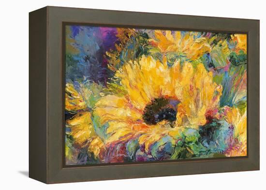 Blue Sunflowers-Richard Wallich-Framed Premier Image Canvas