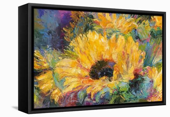 Blue Sunflowers-Richard Wallich-Framed Premier Image Canvas