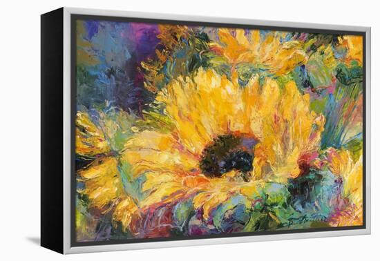 Blue Sunflowers-Richard Wallich-Framed Premier Image Canvas