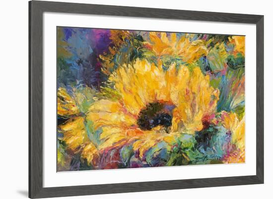 Blue Sunflowers-Richard Wallich-Framed Giclee Print