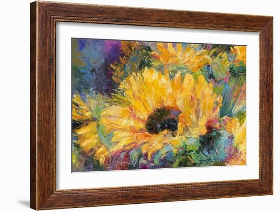 Blue Sunflowers-Richard Wallich-Framed Giclee Print