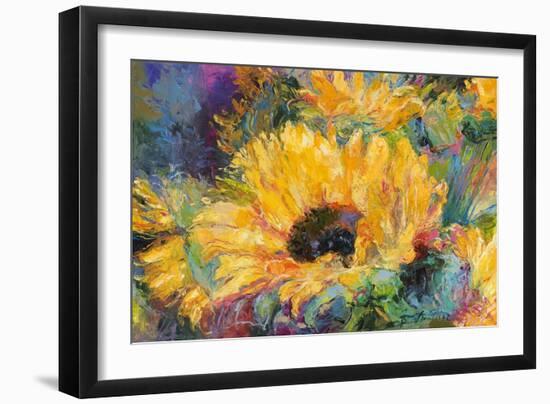 Blue Sunflowers-Richard Wallich-Framed Giclee Print