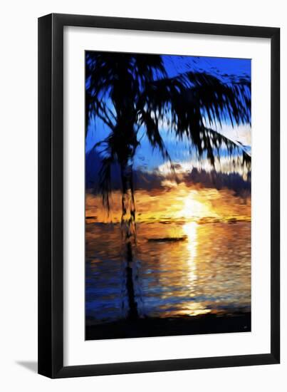 Blue Sunset - In the Style of Oil Painting-Philippe Hugonnard-Framed Giclee Print