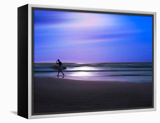 Blue Surfer II-Josh Adamski-Framed Premier Image Canvas