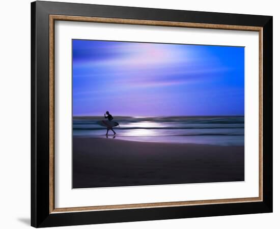 Blue Surfer II-Josh Adamski-Framed Photographic Print